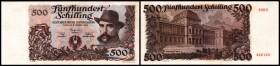 Österreichische Nationalbank (ab 1945)
 500 Schilling 2.1.1953, Richter-285, K&K-240a II+