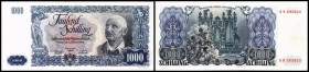 Österreichische Nationalbank (ab 1945)
 1000 Schilling 2.1.1954, kleiner gekl. Riß oberer Rand, Richter-287, K&K-242a I-