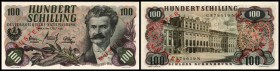 Österreichische Nationalbank (ab 1945)
 100 Schilling 1.7.1960, MUSTER, Ser.C, Wien zu OeNB weit, Richter-289(b), K&K-244s I