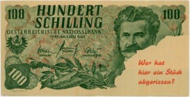 Österreichische Nationalbank (ab 1945)
 100 Schilling Wahlpropaganda Kommunisten und Linkssozialisten, 4 seitigesFaltblatt, o.D. II