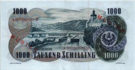 Österreichische Nationalbank (ab 1945)
 1000 Schilling 2.1.1961 Neuauflage 1962 mit Udr., Richter-291, K&K-246a III