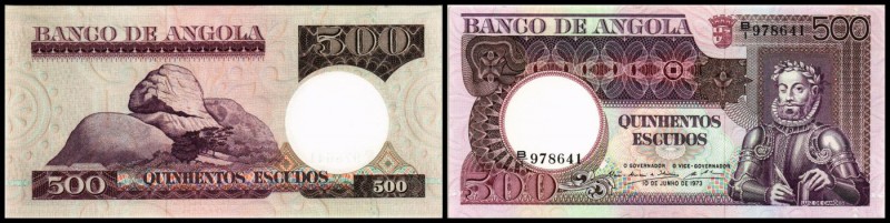 Banco de Angola
 500 Escudos 10.6.1973(B/1) zu P-107 I