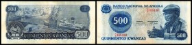 Volksrepublik - Banco Nacional
 500 Kwanzas 14.8.1979(P/A) P-116, l.fleckig III+