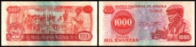 Volksrepublik - Banco Nacional
 1000 Kwanzas 14.8.1979(N/A) P-117a, l. fleckig III+