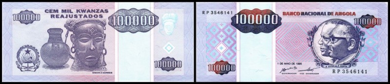 Volksrepublik - Banco Nacional
 100.000 Kwanzas Reaj. 1.5.1995, P-139 I