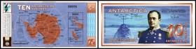 10 Ant.$ 1.3.1996 - 31.12.2001, R.F.Scott, Landkarten (private Unterstützungsscheine für Forschungsprojekte, einlösbar in US $) I