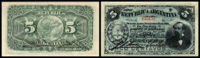 5 Cent. 1.11.1891, KN 13 mm lang ohne Beistrich, Serie P, P-209 I