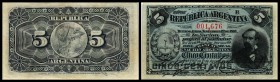 5 Cent. 1.11.1891, KN 18 mm lang mit Beistrich, Serie R, P-209 I-
