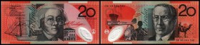 Australia (Reserve Bank)
 20 Dollars (20)05 Macfarlane-Henry, P-59c I