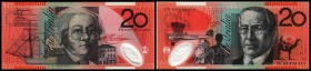 Australia (Reserve Bank)
 20 Dollars (20)06 Macfarlane-Henry, P-59d I