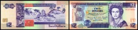 Central Bank
 2 Dollars 1.6.1991, P-52b I