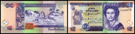 Central Bank
 2 Dollars 1.1.2002, P-60b, kleineres Format I