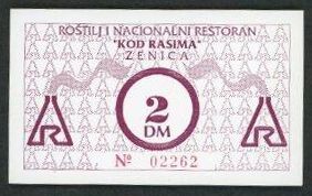 Rostilj Nac. Restoran (Nat. Grillrestaurant)
 2 DM o.D., Rs. FiStpl., Fr/W-210 ...