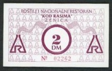 Rostilj Nac. Restoran (Nat. Grillrestaurant)
 2 DM o.D., Rs. FiStpl., Fr/W-210 I