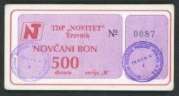 TDP „Novitet„
 500 Dinara o.D., Serie B I-