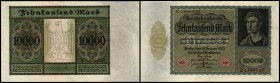 Weimarer Rep. - Reichsbank
 10.000 Mk 19.1.1922, Udr.F, P-70, Ro-68a/76 I-