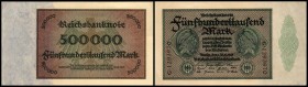Weimarer Rep. - Reichsbank
 500.000 Mk 1.5.1923, P-88b, Ro-87c/99c I