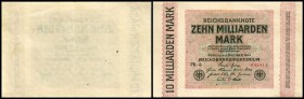 Weimarer Rep. - Reichsbank
 10 Mrd Mk 1.10.1923, FZ-PR, P-117, Ro-114c/136b II-