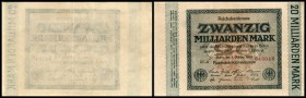 Weimarer Rep. - Reichsbank
 20 Mrd Mk 1.10.1923, FZ-RL, P-118c, Ro-115h/137d III