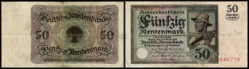 Weimarer Rep. - Reichsbank
 50 RtMk 20.3.1925, P-171, Ro-162/207 Rentenbank III/IV