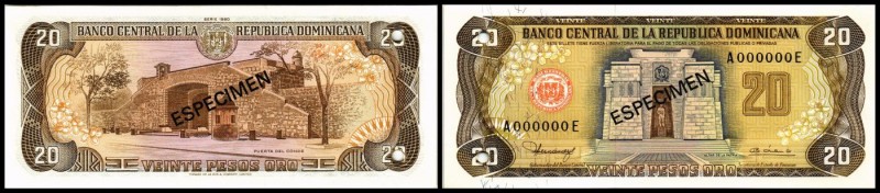 20 Pesos 1980 ESPECIMEN bds., P-120s1 I