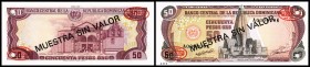 50,500,1000 Pesos 1991, MUESTRA SIN VALOR, bds., Nr.485, P-135,137-138 I