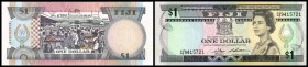 Central Monetary Authority
 1 Dollar o.D.(1983, Sign. Barnes/S.Siwatibau) Dfa. TdlR, P-81a I