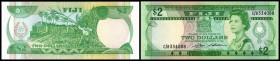 Central Monetary Authority
 2 Dollars o.D.(1983, Sign. Barnes/S.Siwatibau) Dfa. TdlR, P-82a I