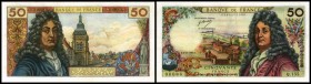 Währungsangabe nur mehr in Francs
 50 Francs 6.11.1969, P-148c, Nst. III+