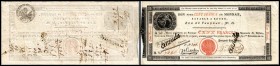 Specialized Issues, Vol.I
 100 Francs Jahr 12(1804) P-S246b, Rs.Rundstpl., beschrieben, Nst. Caisse d'Echange des Monnaies, Rouen III+