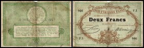 Notgeld Banque d’Arras
 2. Francs 18.10.1870 IV