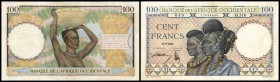 100 Francs 10.9.1941, P-23, kl. Randeinrisse II/III