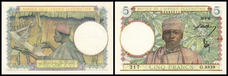 5 Francs 22.4.1942, P-25, Heftl. I