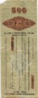 500 Rubel 15.1.1919, P-3, geklebte Risse, Fehlstelle IV