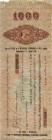 1000 Rubel 15.1.1919, P-4, geklebte Risse, Fehlstelle IV