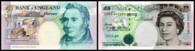 Bank of England
 5 Pfund Copyright 1990 (G.E.A.Kentfield, 1991/98) P-382b I