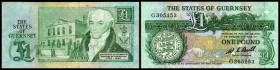 State of Guernsey
 1 Pfund o.D.(1980, W.C.Bull) P-48a I