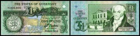 State of Guernsey
 1 Pfund o.D.(1991/95 Trestain) P-52b I