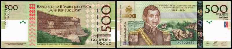 Banque de la Republique
 500 Gourdes 2004, P-277a I