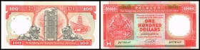 Hongkong & Shanghai Banking Corporation
 100 Dollars 1.1.1990, P-198b I