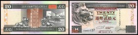 Hongkong & Shanghai Banking Corporation
 20 Dollars 1.1.1995, Exec. Dir. + Copyright, P-201b I