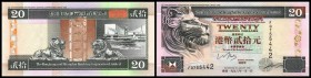 Hongkong & Shanghai Banking Corporation
 20 Dollars 1.1.1998, Gen. Manager + Copyright, P-201d I