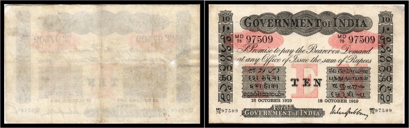 Government
 10 Rp. 18.10.1919, P-A10v, no ph, kleine Restaurationsstellen, sons...