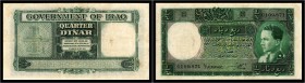 Republik / Central Bank
 1/4 Dinar L.1931(1935) P-7b, gekl. Einriß III/IV