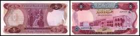 Republik / Central Bank
 5 Dinars o.D.(1973) Sign. 18, P-64 I
