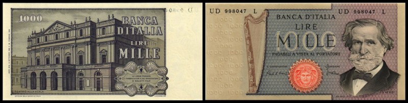 Banca d’Italia
 1000 Lire Dec. 6.9.1986, Sign. Ciampi-Stevani, Grap. 486, P-101...