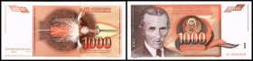 Währungsreform / 2. Ausgabe
 1000 Dinar 26.11.1990, B-Y111, P-107 I