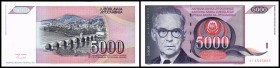 Währungsreform / 2. Ausgabe
 5000 Dinar 1991, B-R159, P-111 I