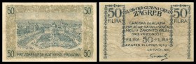 Notgeld 1.WK
 10,20,50 Filler 14.6.1919, B-H21/23 Zagreb I-II