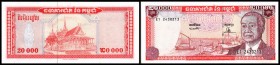 Kampuchea / Bank of Kampuchea
 20.000 Riels (1995) Sign.16, P-48a I